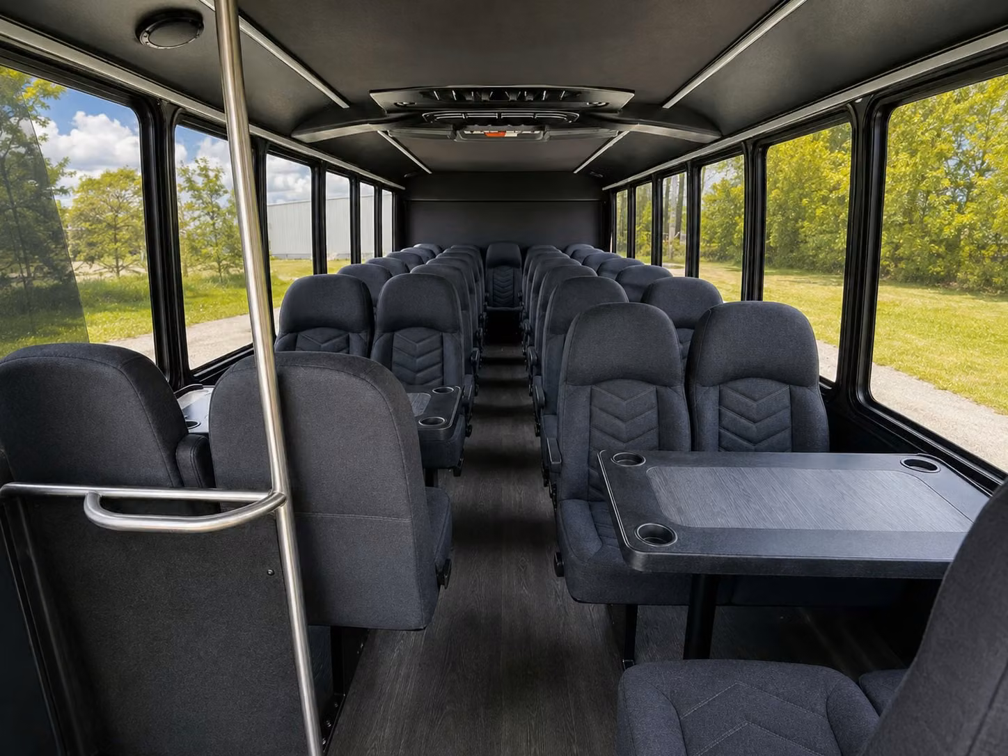 15 passenger minibus interior