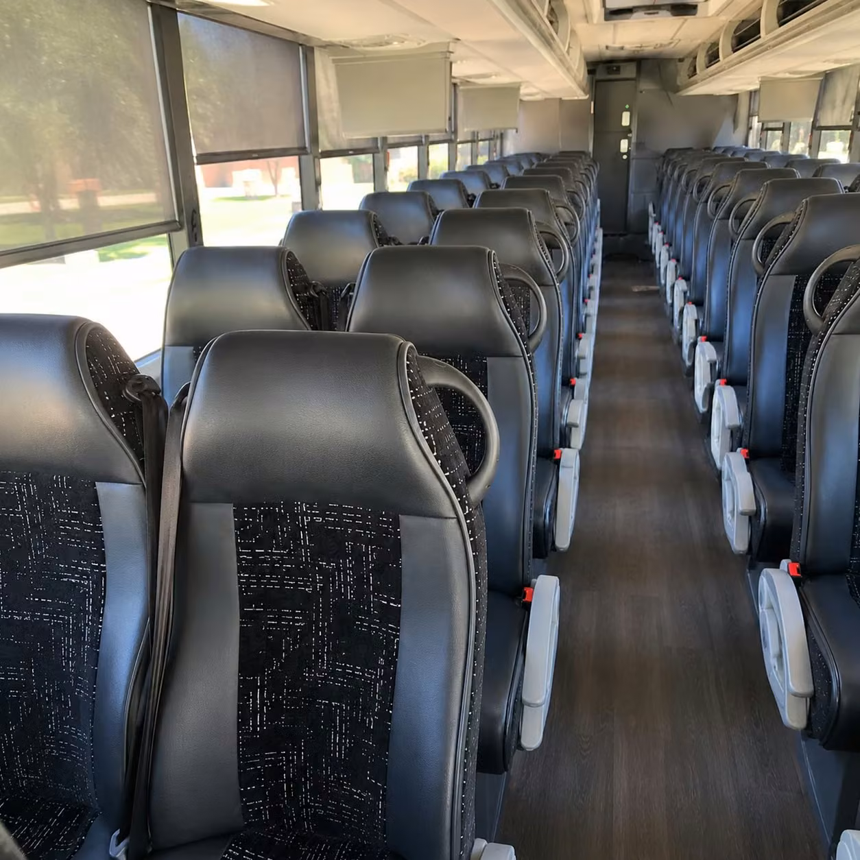 san leandro charter bus interior